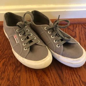 Ladies Gray Superga 2750 Classic